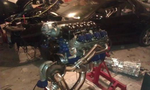 Engine mock up, PTK kit, Garrett GT76 .96 A/R S trim