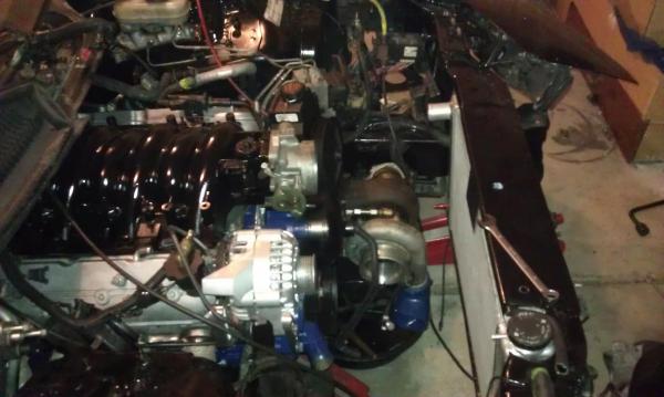 Built motor in the car.